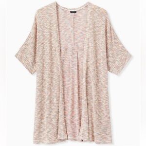 Torrid Multi Space Dye Hacci & Lurex Dolman Cardigan 2X NWT
